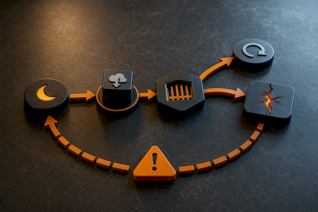 Illustration of patch deployment risk cycle