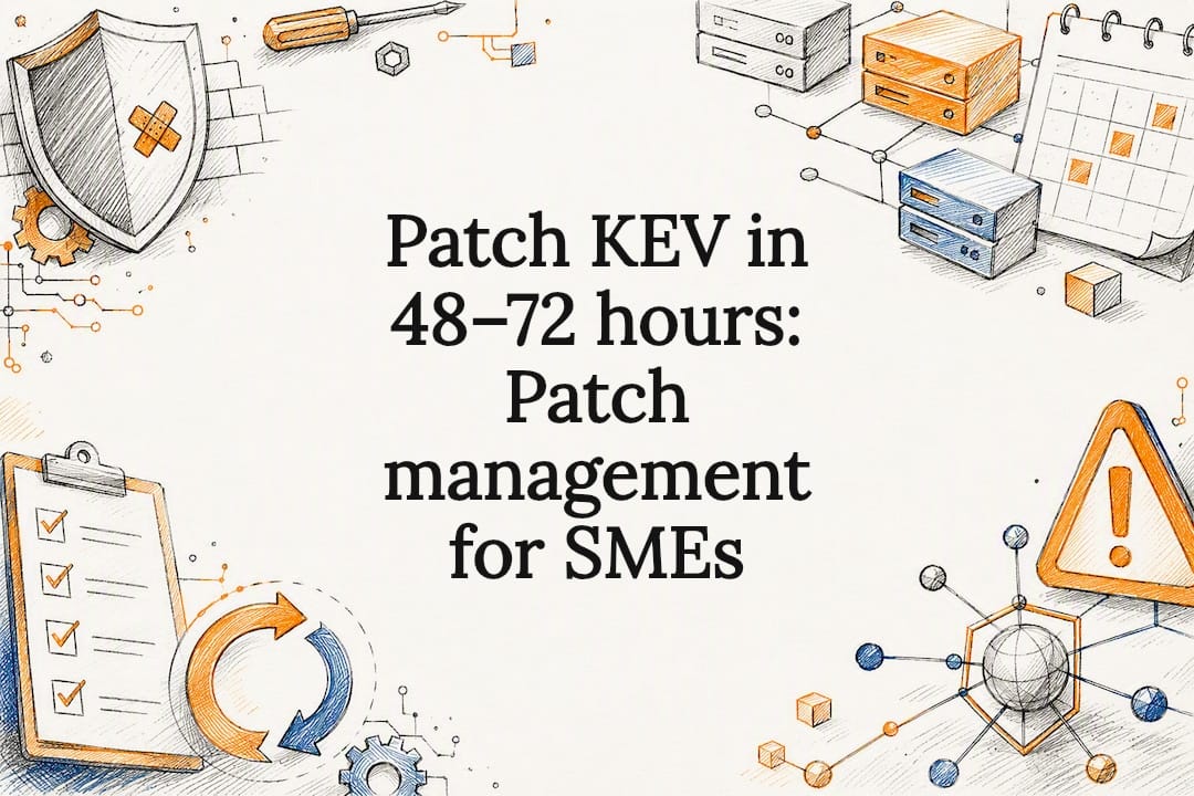 Decorative patch management title card