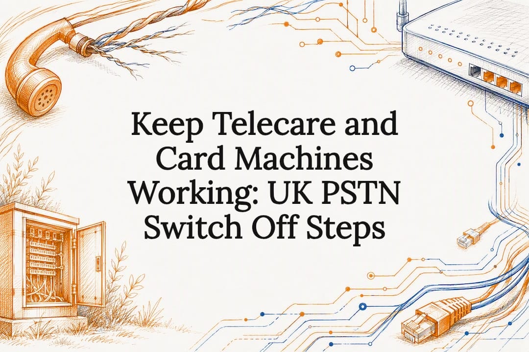 Decorative PSTN switch off title card