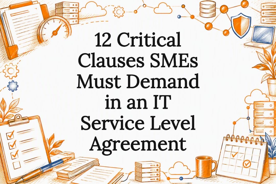 Decorative IT service agreement title card