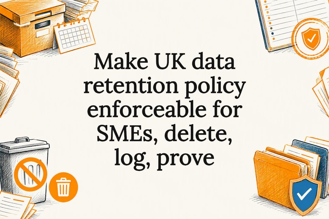 Decorative UK data retention title card