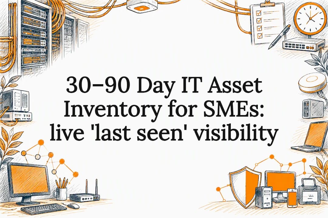 Decorative IT asset inventory title card