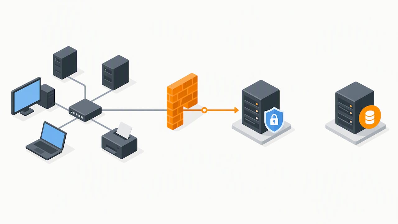 Offline backup separated from business network